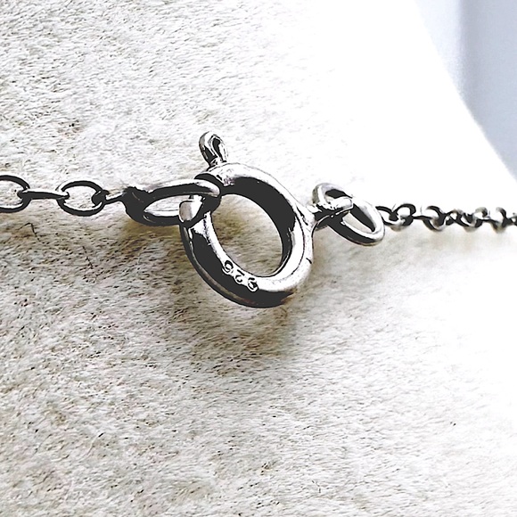 Sterling Silver 925 Diamond Crystal CZ Layering Sparkly Gift Double 2 Necklaces - Picture 13 of 13